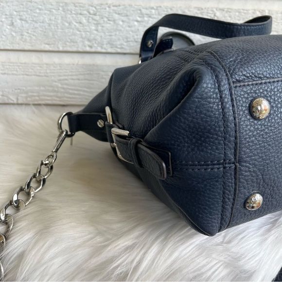 MICHAEL KORS Navy Blue Bedford Fulton Mercer Tote Satchel Crossbody Shoulder Bag - Picture 6 of 11
